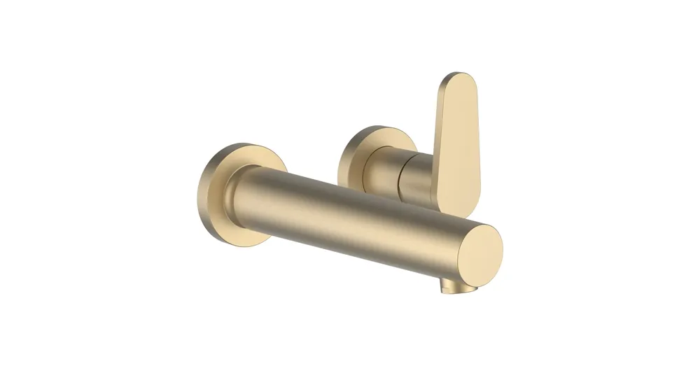 Csak ma LAUFEN THE NEW CLASSIC Egykaros, falba épített mosdó csaptelep falon kívüli része, 180 mm kiállású fix kifolyóval, 2-pontos Simiboxhoz, PVD halvány arany matt HF900522462000