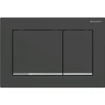 Geberit Omega30 működtetőlap 2 mennyiséges öblítéshez, easy-to-clean, matt fekete/króm 115.080.14.1 Kihagyhatatlan ajánlat