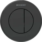 Legjobb ár Geberit 10 vezérlőgomb, 2 mennyiséges öblítéshez EasyClean bevonat, matt fekete 116.055.16.1