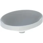 Geberit VariForm 50 cm beépíthető mosdó, ovális, túlfolyó nélkül 500.711.01.2 Rendeld meg most