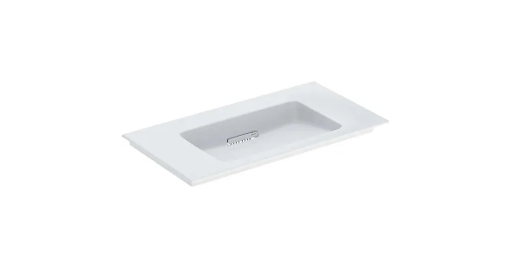 Geberit ONE mosdó hátsó lefolyóval 90x48 cm túlfolyó és csapfurat nélkül, KeraTect bevonat 505.005.00.1 Nézd meg most