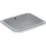 Geberit VariForm alulról beépíthető szögletes mosdó 58 cm, túlfolyóval 500.764.01.2 Kedvezmény