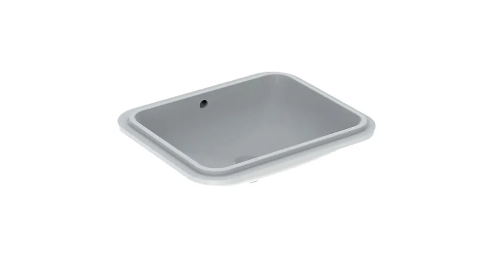 Geberit VariForm alulról beépíthető szögletes mosdó 58 cm, túlfolyóval 500.764.01.2 Kedvezmény