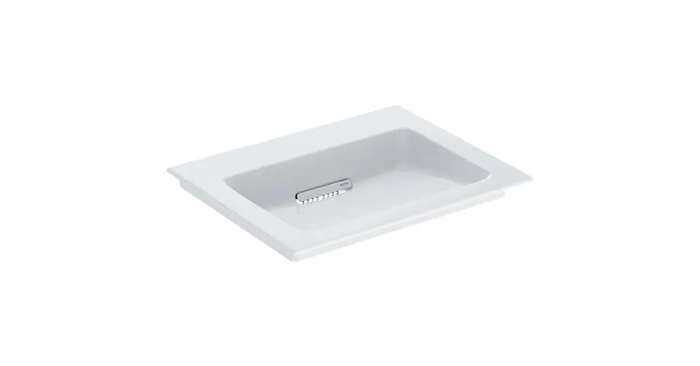 Geberit ONE mosdó hátsó lefolyóval 60x48 cm, túlfolyó és csapfurat nélkül, KeraTect bevonat 505.001.00.1 Kihagyhatatlan ajánlat