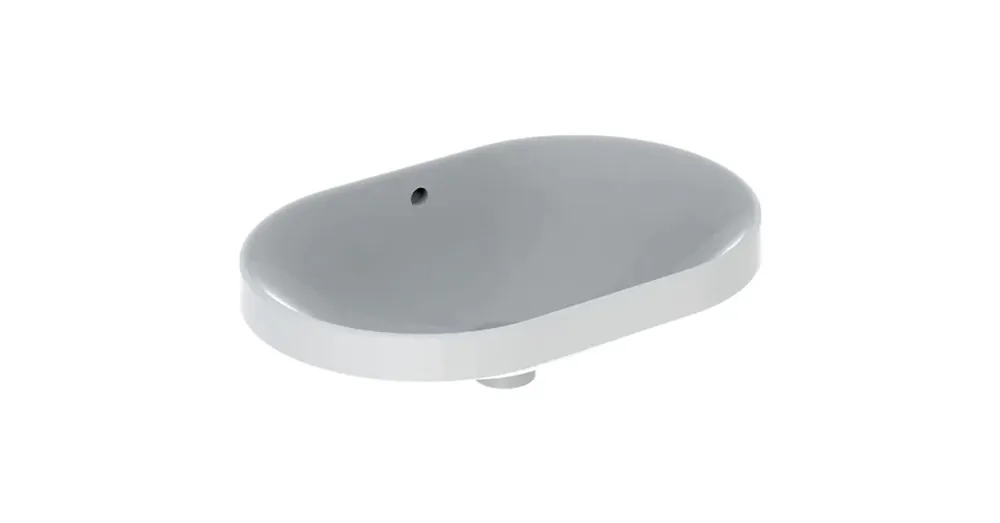 Geberit VariForm beépíthető mosdó 60 cm, ellipszis alak, túlfolyóval 500.728.01.2 Népszerű