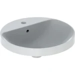 Geberit VariForm kerek beépíthető mosdó 48 cm, csaplyuk-peremmel 500.705.01.2 Rendeld meg most