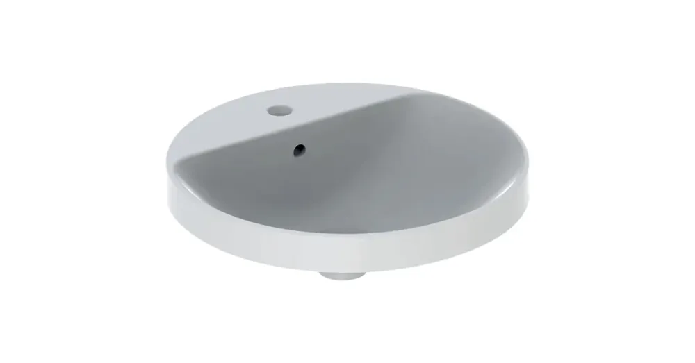 Geberit VariForm kerek beépíthető mosdó 48 cm, csaplyuk-peremmel 500.705.01.2 Rendeld meg most