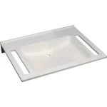 Különleges ajánlat Geberit Publica akadálymentes mosdó 70x55 cm, szögletes, túlfolyó és csaplyuk nélkül 501.043.11.1