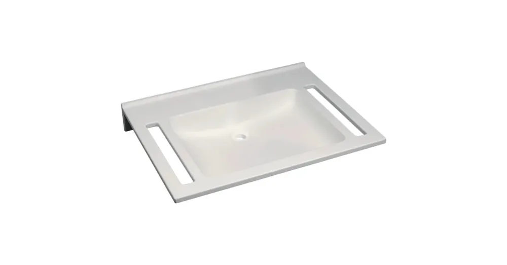 Különleges ajánlat Geberit Publica akadálymentes mosdó 70x55 cm, szögletes, túlfolyó és csaplyuk nélkül 501.043.11.1
