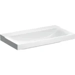 Geberit Xeno² mosdó 90x48 cm, csaplyuk és túlfolyó nélkül, KeraTect bevonattal, fehér 500.532.01.1 Szuper akció