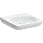 Kedvezmény Geberit Selnova Comfort akadálymentes mosdó 60x55 cm, csaplyuk és túlfolyó nélkül 502.771.00.7