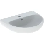 Geberit Selnova kerámia 60x48 cm kézmosó túlfolyóval, fehér 500.305.01.7 Prémium