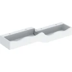 Geberit Bambini gyermekmosdó négy mosdócsaptelephez 180x41,5 cm, túlfolyó nélkül, alacsonyabb mosdó jobb oldalon 430050016 Rendeld meg most
