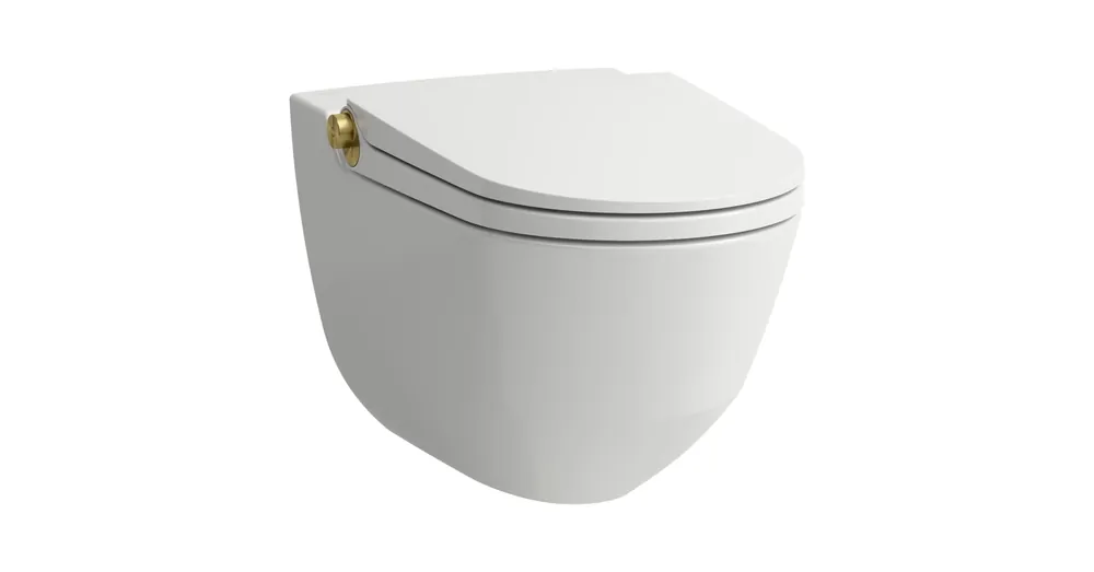 Vedd meg online LAUFEN CLEANET RIVA Bidés WC, rimless, fali, mélyöblítésű, perem nélküli,ülőkével Fehér H8206917620001