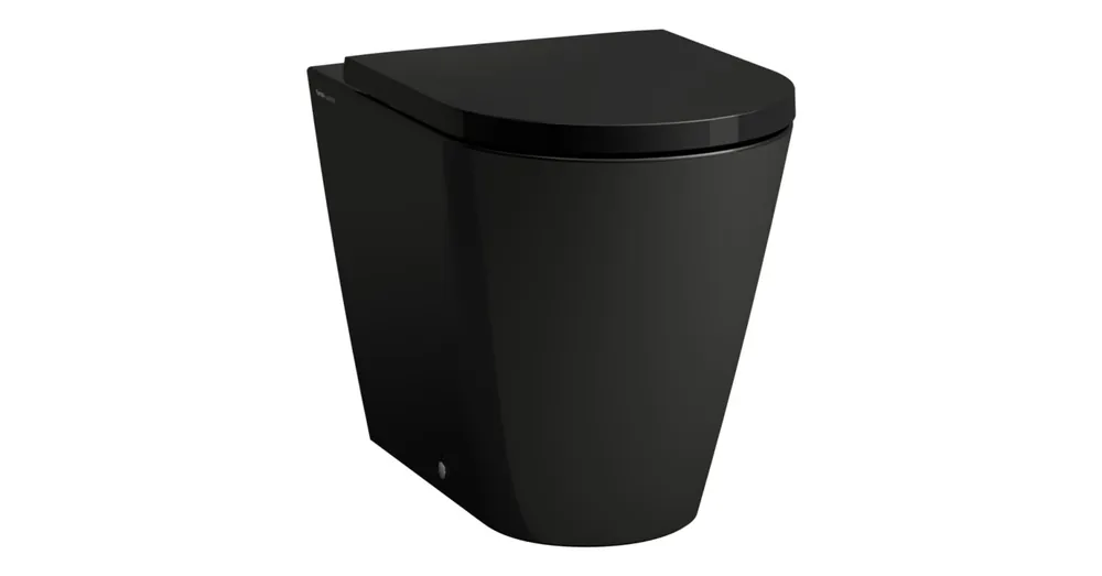 Nézd meg most LAUFEN Kartell LAUFEN Álló „rimless” WC, mélyöblítésű, öblítő perem nélkül, vízszintes/függőleges kivezetéssel Fekete matt H8233377160001
