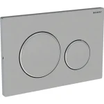 Geberit Geberit Sigma20 működtetőlap, 2 mennyiséges öblítéshez, csavarral rögzíthető, easy-to-clean bevonattal, szálcsiszolt 115.889.SN.1 Expressz kézbesítés