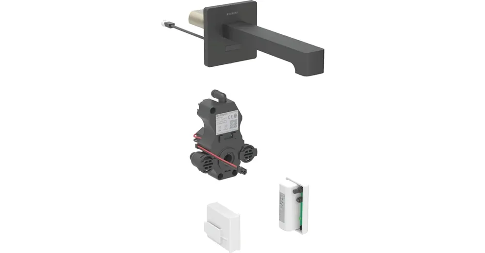 Geberit Brenta fali mosdócsaptelep keverő nélkül 17 cm, generátoros, matt fekete 116.275.14.1 Ajánlat