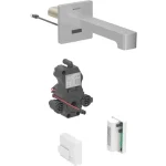 Geberit Brenta fali mosdócsaptelep keverő nélkül 22 cm, generátoros, rozsdamentes acél, szálcsiszolt 116.295.SN.1 Bestseller