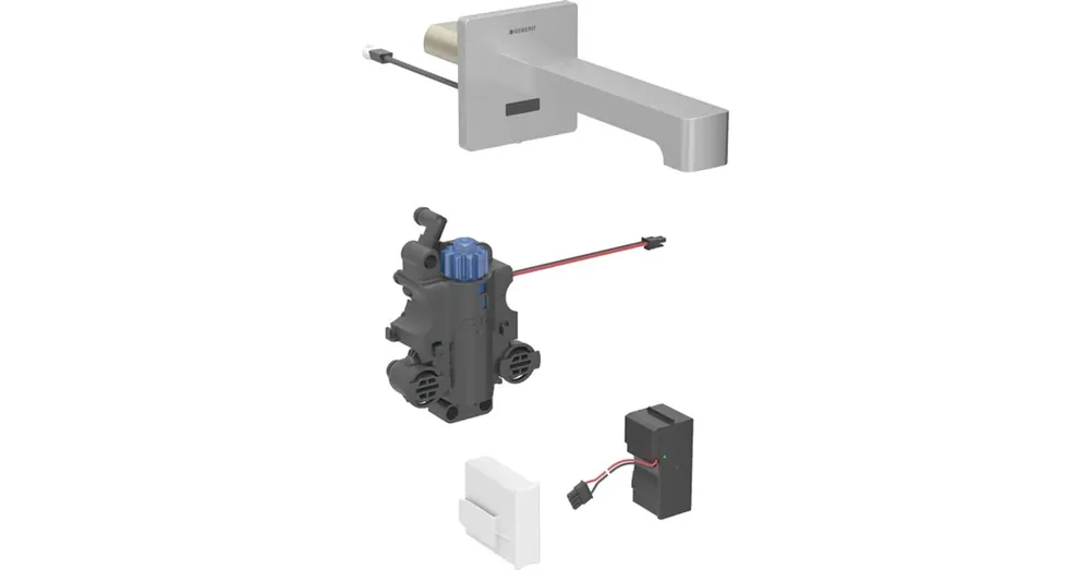 Geberit Brenta csaptelep vezérlőhöz 22 cm, termosztatikus keverővel, szálcsiszolt 116.297.SN.1 Legnépszerűbb