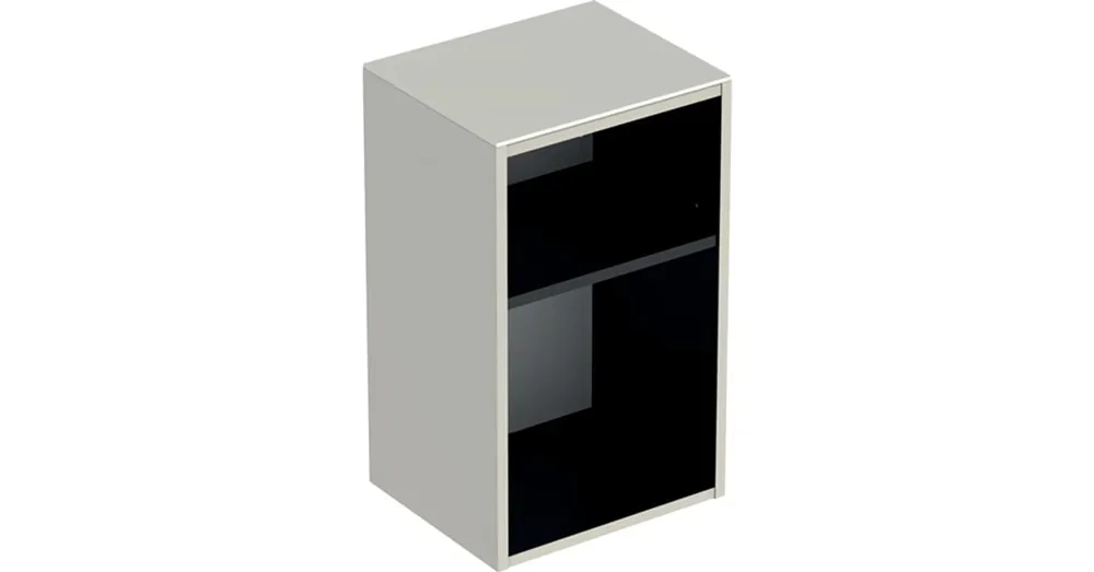 Geberit Smyle Square kiegészítő nyitott szekrény, magasfényű homokszürke 36x60 cm 500.358.JL.1 Prémium