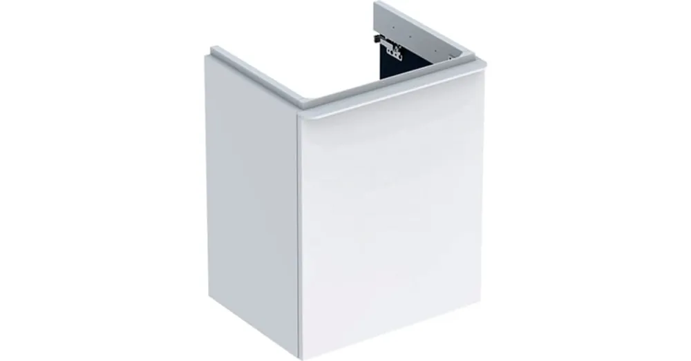 Geberit Smyle Square alsó szekrény kézmosóhoz ajtóval 49,2x40,6 cm, magasfényű fehér 500.364.00.1 Népszerű