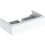 Olcsóbb Geberit Xeno² alsó szekrény mosdóhoz 88x46,2 cm, egy fiókkal, magasfényű fehér 500.508.01.1