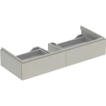 Geberit Xeno² alsó szekrény mosdóhoz 117,4x46,2 cm, két fiókkal, matt greige 500.517.00.1 Különleges ajánlat