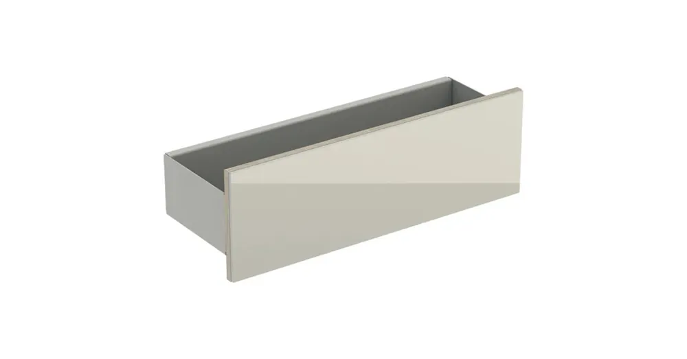 Geberit Acanto fali polc 45x14.8 cm, csillogó homokszürke 500.617.JL.2 Biztonságos fizetés