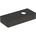 Geberit VariForm alsó szekrény pultra ültethető mosdóhoz 120x51 cm, 2 fiókkal, pakolófelülettel, matt láva 501.172.00.1 Ne maradj le