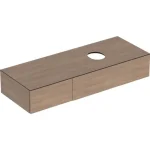Geberit VariForm alsó szekrény pultra ültethető mosdóhoz 135x51 cm, 2 fiókkal, pakolófelülettel, tölgy 501.181.00.1 Legkelendőbb