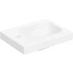 Geberit iCon Light kézmosó 38x28 cm, bal oldali csaplyukkal, túlfolyó nélkül, matt fehér 501.831.JT.1 Legkelendőbb