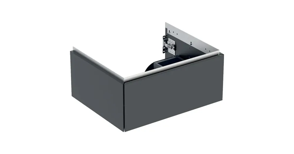 Geberit One alsó szekrény mosdóhoz 1 fiókkal 59x47 cm, matt fekete 505.071.00.8 Utolsó esély