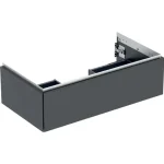 Geberit One alsó szekrény mosdóhoz 1 fiókkal 88,8x47 cm, matt fekete 505.073.00.8 Utolsó esély