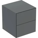 Geberit One oldalsó szekrény két fiókkal 45x47 cm, matt láva 505.077.00.3 Biztonságos fizetés