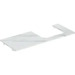 Legkelendőbb Geberit One márványhatású mosdópult jobb oldali kivágással, pultra ültethető mosdóhoz 120x47cm, matt fehér 505.155.00.1
