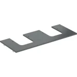 Geberit One márványhatású mosdópult két oldali kivágással, pultra ültethető tálformájú mosdóhoz 120x47 cm, matt fekete 505.175.00.2 Szuper akció
