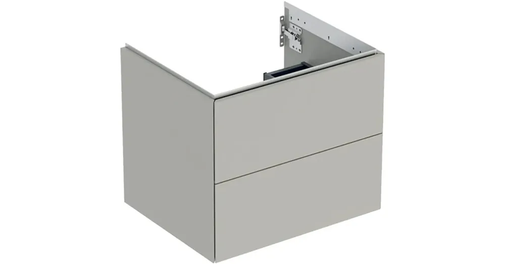 Geberit One alsó szekrény mosdóhoz 2 fiókkal 59,2x47 cm, matt greige 505.261.00.7 Rendeld meg most