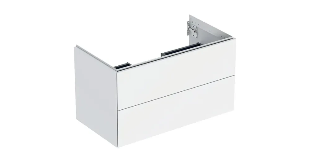 Geberit One alsó szekrény mosdóhoz 2 fiókkal 88,8x47 cm, matt fehér 505.263.00.2 Rendeld meg most
