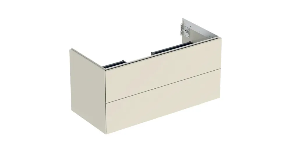 Geberit One alsó szekrény mosdóhoz 2 fiókkal 103x47 cm, magasfényű homokszürke 505.264.00.4 Újdonság