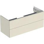 Geberit One alsó szekrény mosdóhoz 2 fiókkal 118x47 cm, magasfényű homokszürke 505.265.00.4 Különleges ajánlat