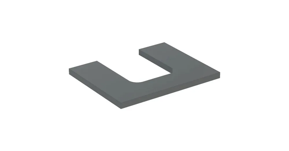 Árengedmény Geberit One mosdópult középső kivágással, pultra ültethető tálformájú mosdóhoz 60x47 cm, matt láva 505.271.00.3
