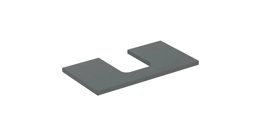 Geberit One mosdópult középső kivágással, pultra ültethető tálformájú mosdóhoz 90x47 cm, matt láva 505.273.00.3 Azonnali szállítás