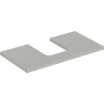 Vedd meg online Geberit One mosdópult középső kivágással, pultra ültethető tálformájú mosdóhoz 90x47 cm, matt greige 505.273.00.7