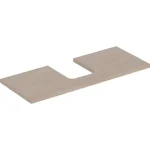 Gyors kiszállítás Geberit One mosdópult középső kivágással, pultra ültethető tálformájú mosdóhoz 120x47 cm, tölgy 505.275.00.5