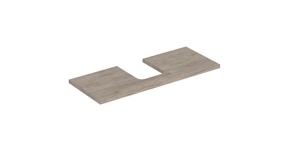 Geberit One mosdópult középső kivágással, pultra ültethető tálformájú mosdóhoz 120x47 cm, hikoridió 505.275.00.6 Végkiárusítás