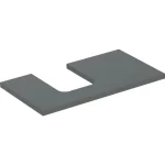 Geberit One mosdópult bal oldali kivágással 90x47 cm, pultra ültethető tálformájú mosdóhoz, matt láva 505.293.00.3 Outlet