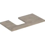Szuper akció Geberit One mosdópult bal oldali kivágással 90x47 cm, pultra ültethető tálformájú mosdóhoz, hikoridió 505.293.00.6