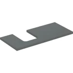 Geberit One mosdópult bal oldali kivágással 105x47 cm, pultra ültethető tálformájú mosdóhoz, matt láva 505.294.00.3 Azonnal elérhető