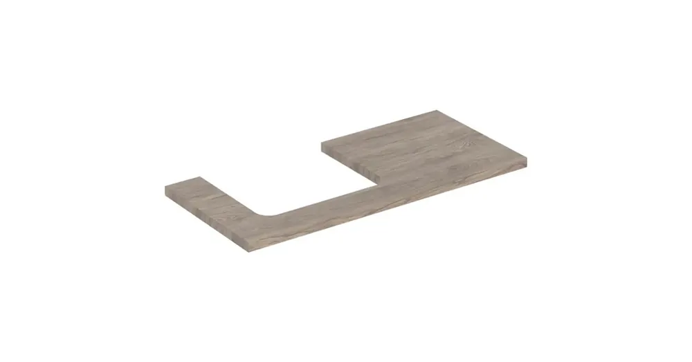 Geberit One mosdópult bal oldali kivágással 105x47 cm, pultra ültethető mosdóhoz, hikoridió 505.304.00.6 Árcsökkenés