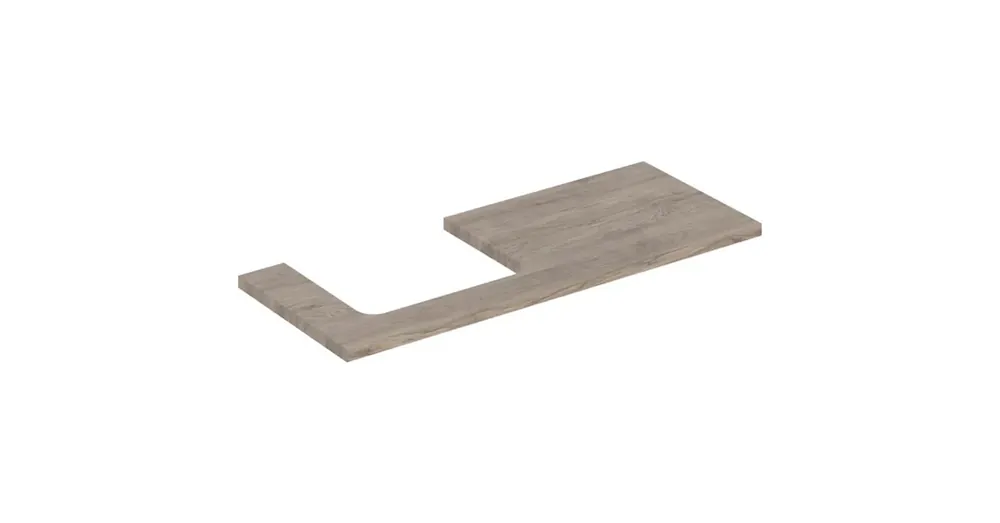Geberit One mosdópult bal oldali kivágással 120x47 cm, pultra ültethető mosdóhoz, hikoridió 505.305.00.6 Gyors szállítás